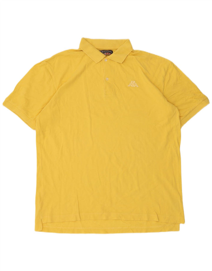 Camisa polo masculina Kappa 2XL algodão amarelo