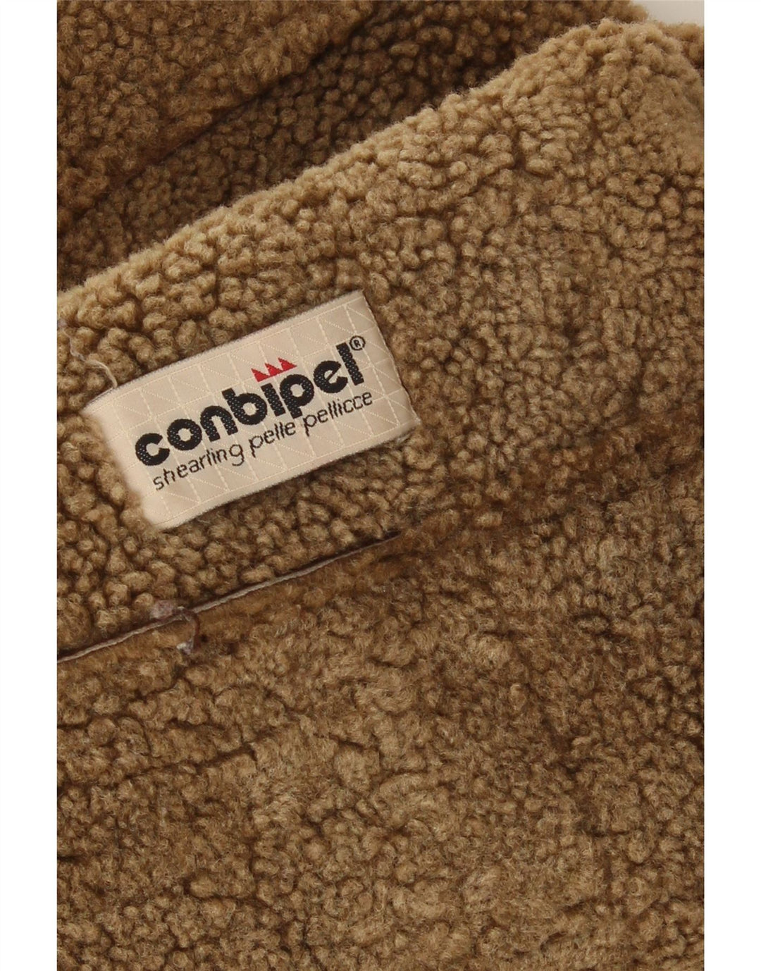 Casaco Shearling Feminino Conbipel Reino Unido 14 Grande Marrom