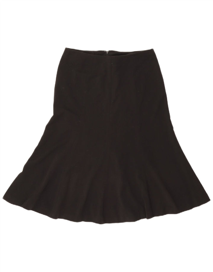 Saia trompete feminina EDDIE BAUER EUA 4 pequena W30 poliéster preto