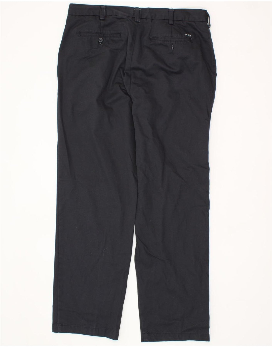 IZOD Mens Straight Chino Trousers W35 L32 Black Cotton Vintage Izod and Second-Hand Izod from Messina Hembry 