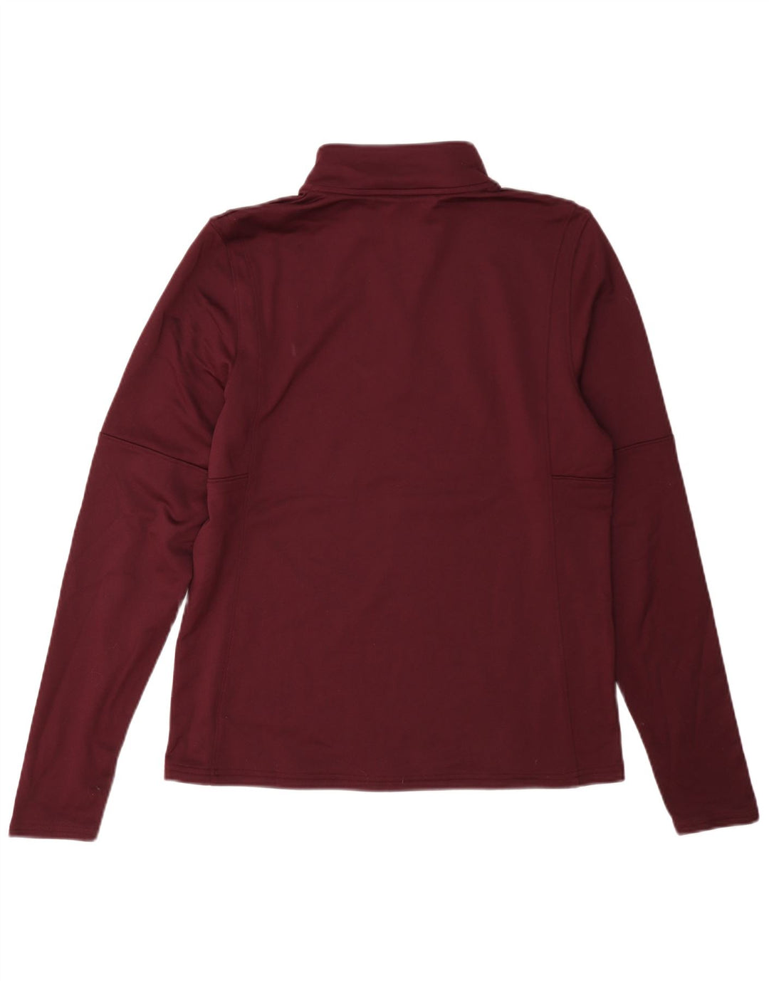 Top feminino Under Armour com zíper e manga comprida Reino Unido 14 médio Borgonha