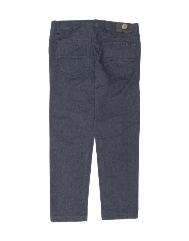 Trussardi Calça jeans reta masculina W34 L30 azul marinho