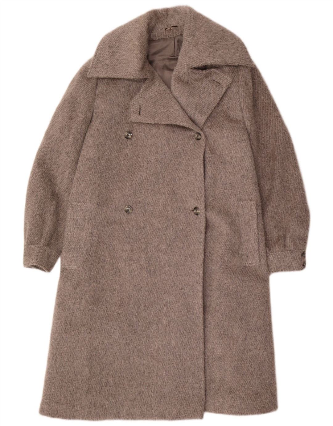 Casaco feminino vintage com peito duplo EU 44 XL cinza