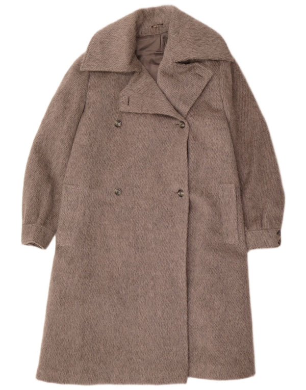 Casaco feminino vintage com peito duplo EU 44 XL cinza