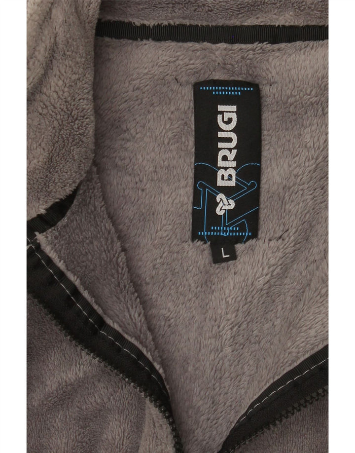 Jaqueta de lã masculina BRUGI UK 40 grande cinza