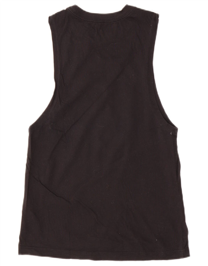 NIKE Mens Graphic Vest Top XS Algodão Preto