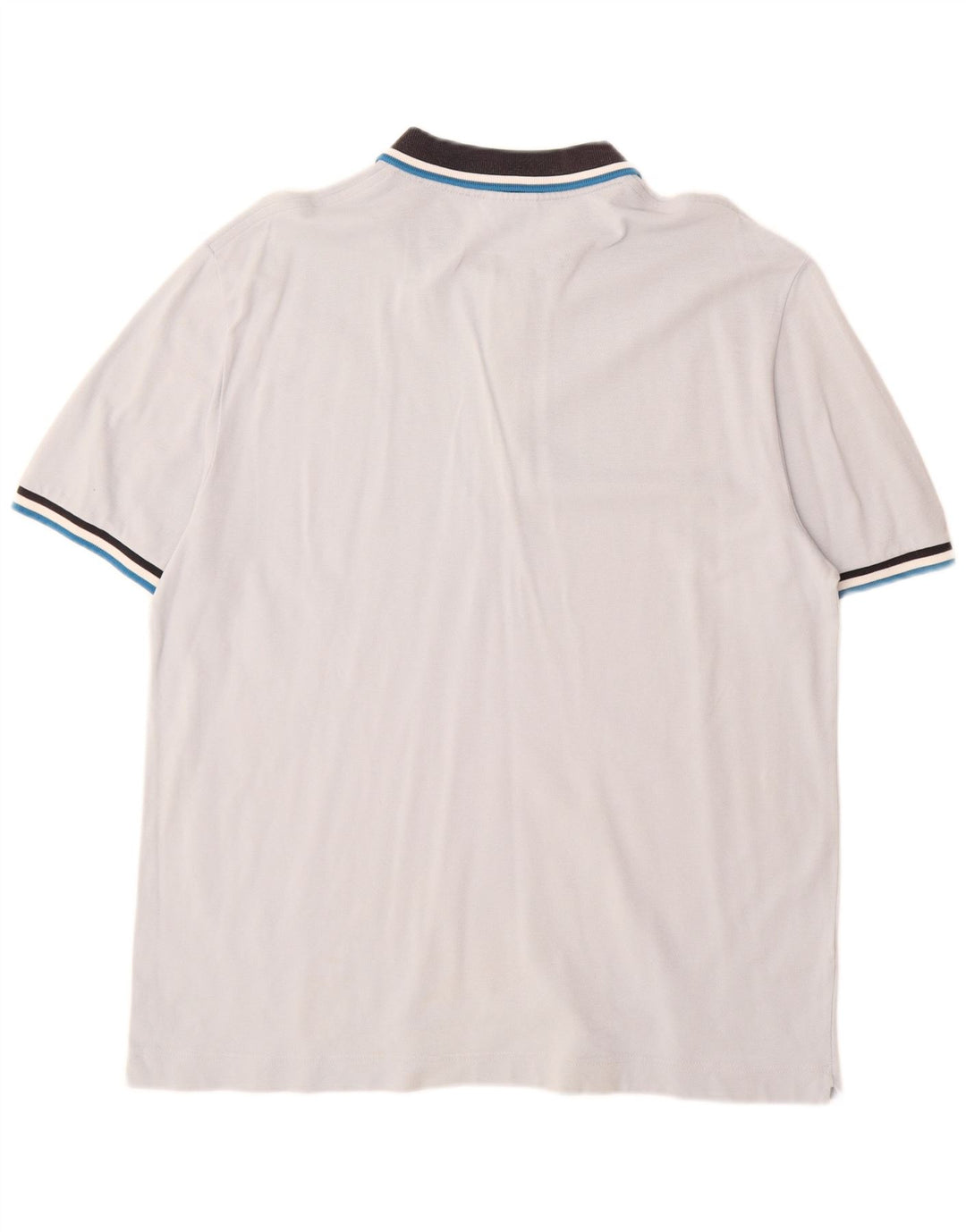 Camisa polo masculina Lacoste tamanho 7 2XL algodão azul