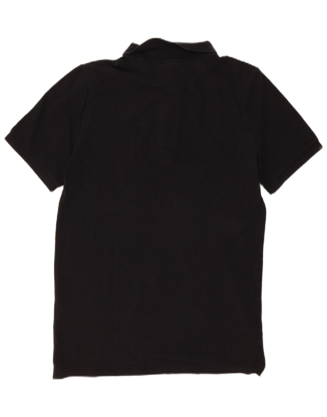Camisa polo masculina Nike pequena de algodão preto