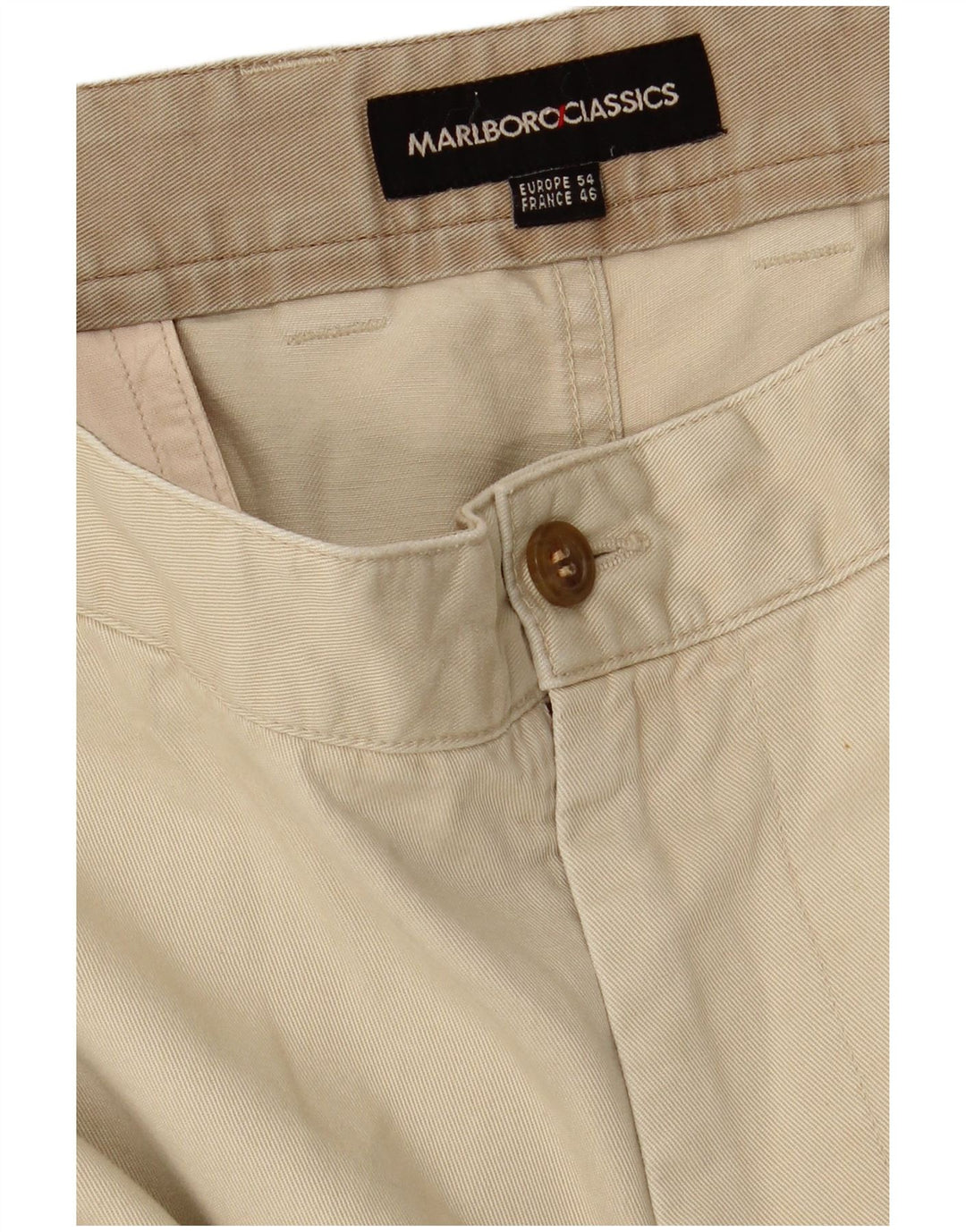 Calça cargo reta masculina MARLBORO CLASSICS IT 54 2XL W36 L26 bege