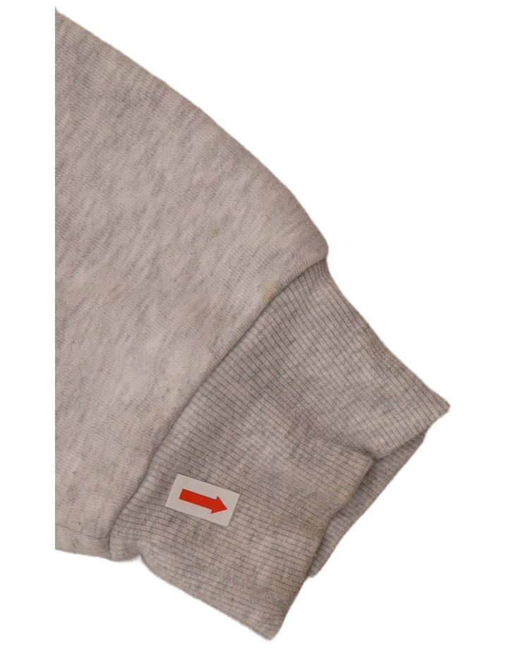Jumper feminino alto com capuz e tamanho grande da Topshop Reino Unido 10 poliéster cinza pequeno