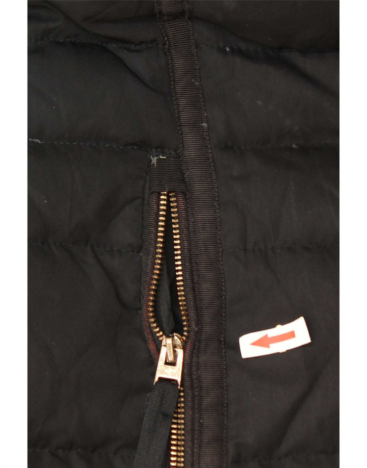 Casaco acolchoado feminino Zara UK 10 pequeno poliéster preto