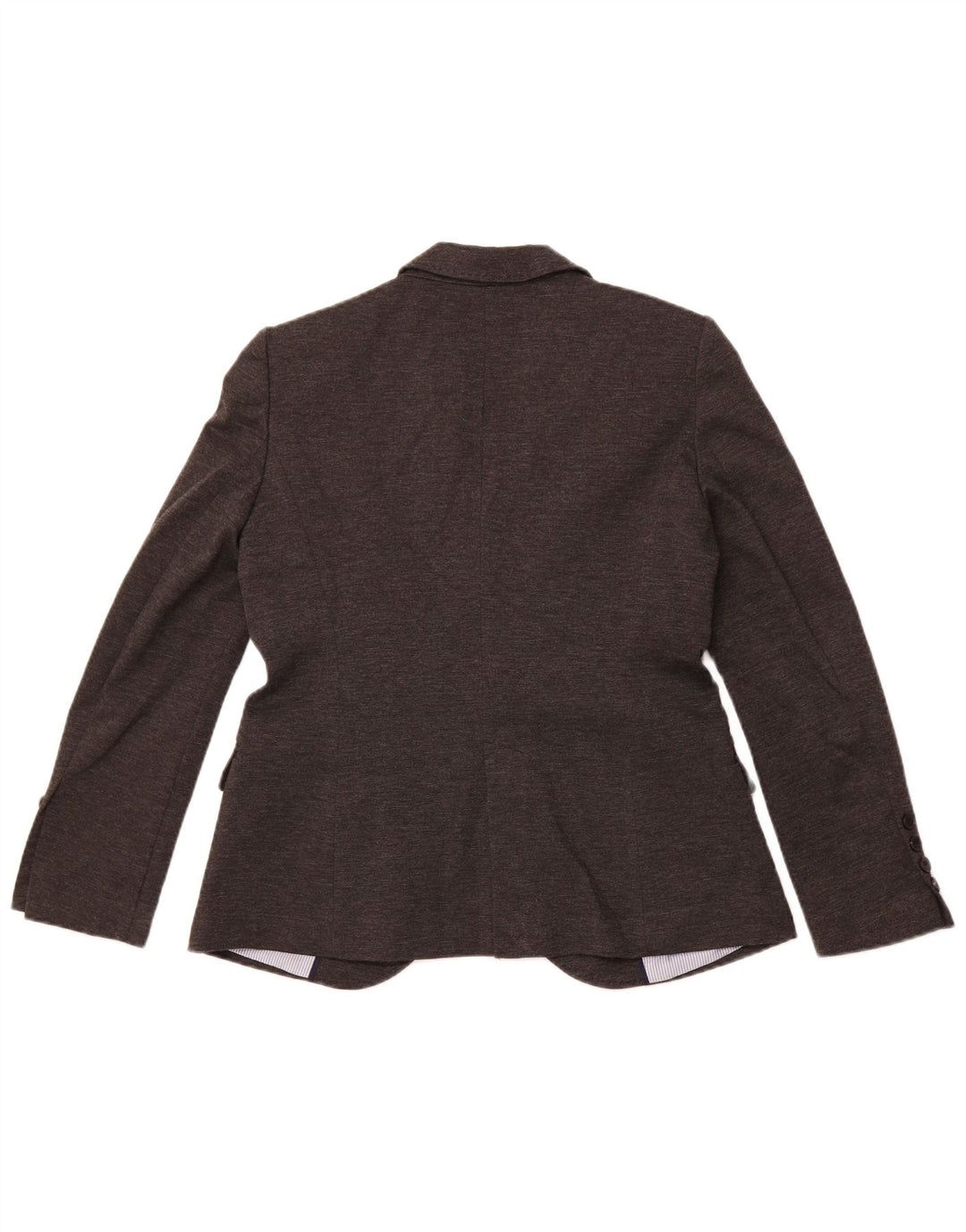 Jaqueta blazer feminina ZARA com 1 botão Reino Unido 18 XL cinza poliéster