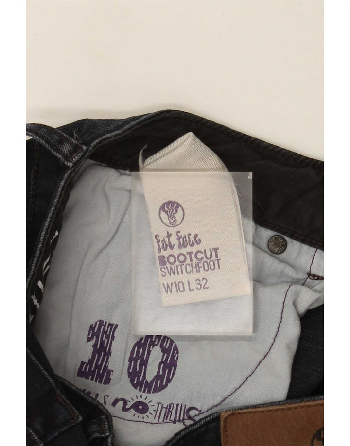 Calça jeans feminina Fat Face Bootcut Reino Unido 10 pequena W30 L32 algodão azul marinho