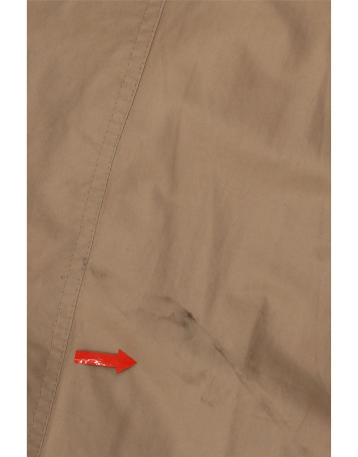Trench coat feminino vintage de fim de semana grande Reino Unido 8 algodão bege pequeno