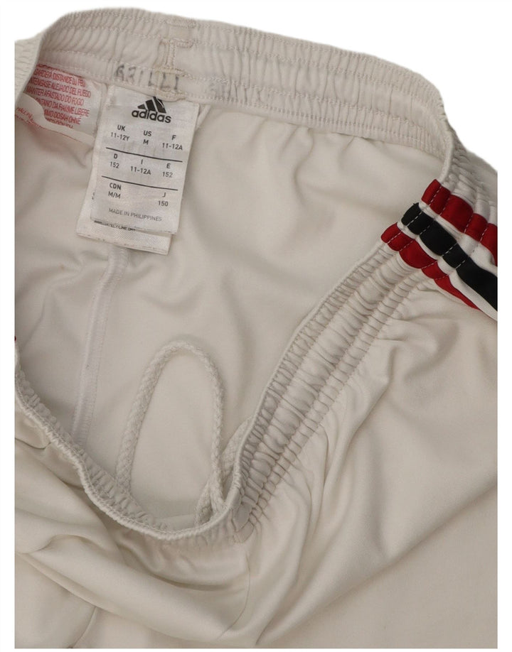 Shorts esportivos Nike Boys AC Milan 11-12 anos poliéster branco