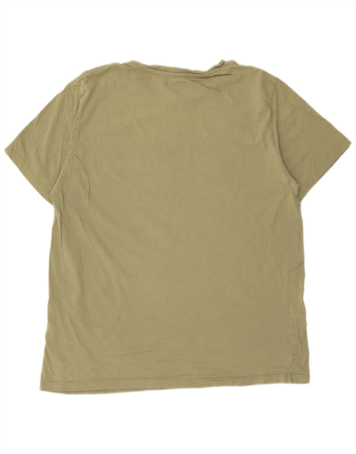 Camiseta gráfica masculina Levi's Top grande de algodão cáqui