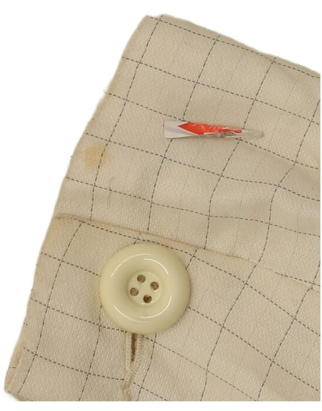 Jaqueta blazer feminina vintage com 4 botões IT 44 médio esbranquiçado viscose