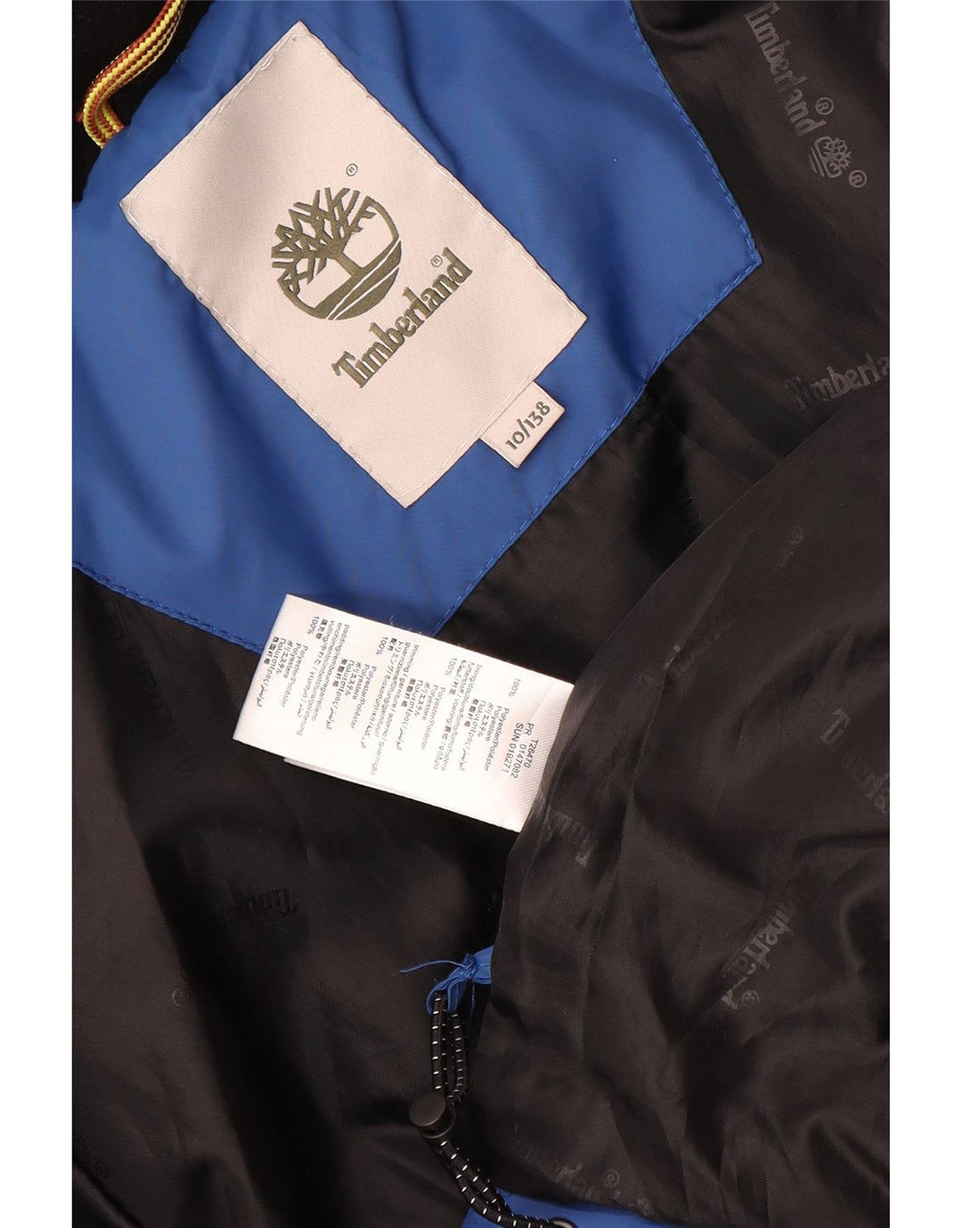 Casaco acolchoado com capuz Timberland Boys 9-10 anos azul poliéster