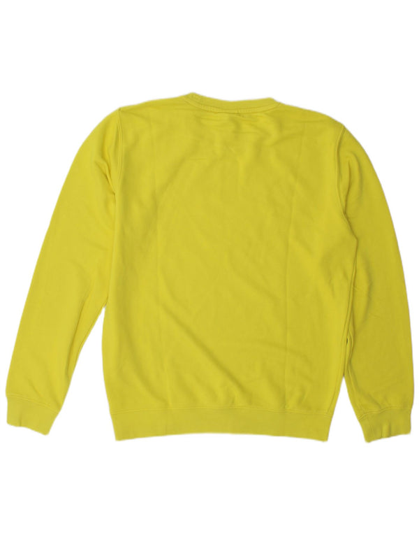 Champion masculino gráfico moletom jumper médio algodão amarelo