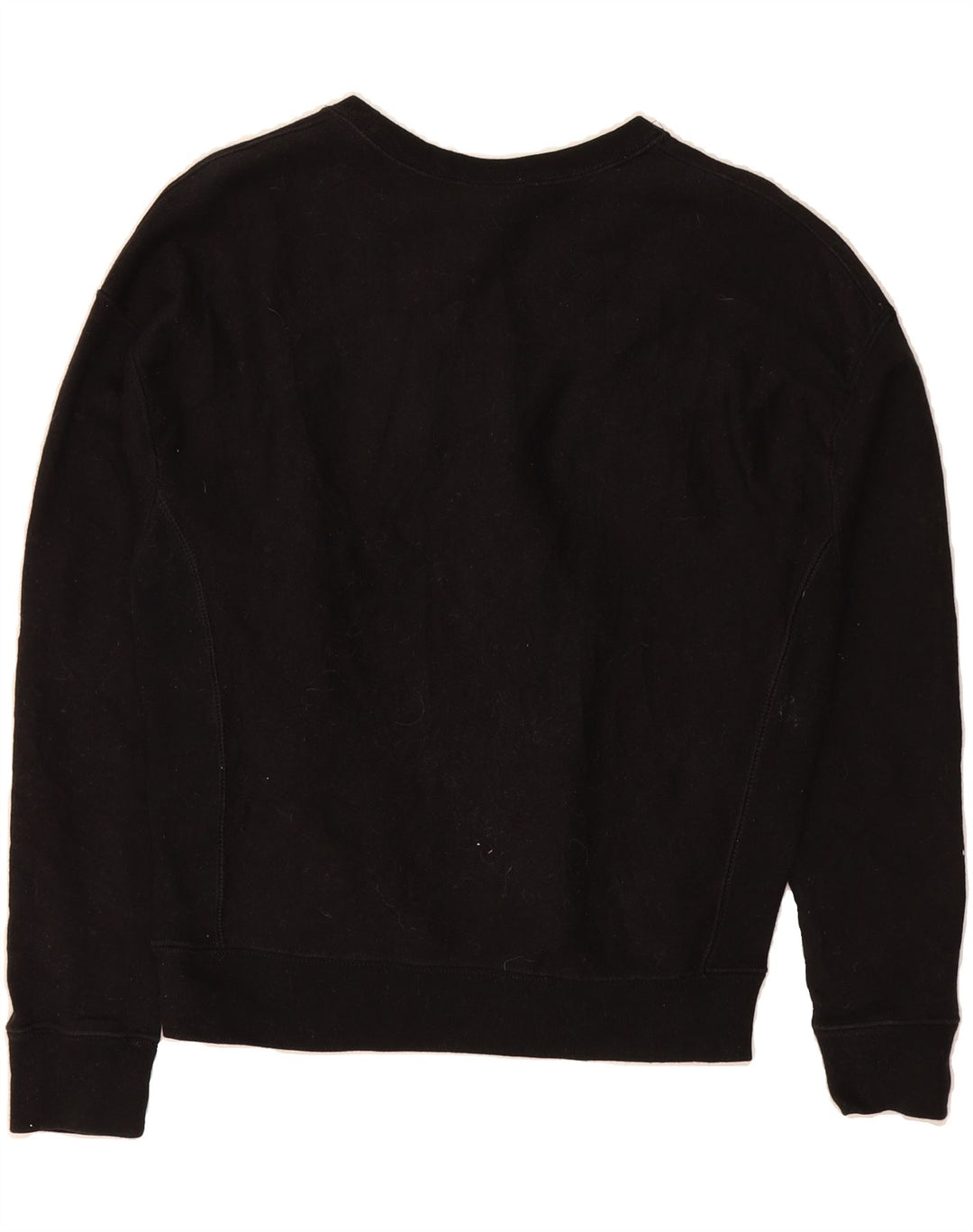 CHAMPION Womens Graphic Sweatshirt Jumper UK 14 Medium Black Cotton Vintage Champion and Second-Hand Champion from Messina Hembry 