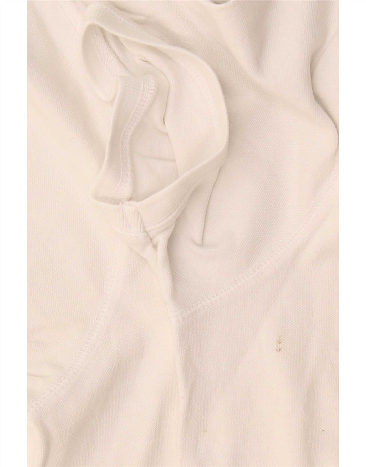 Camisa polo masculina Fat Face XL algodão branco