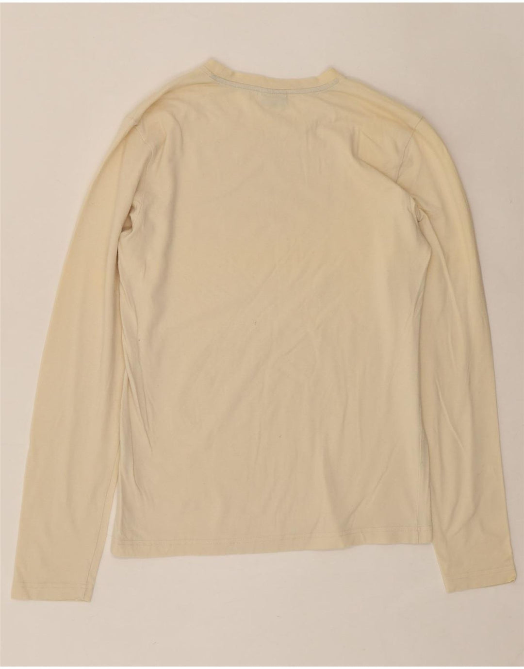 LEE Womens Top Long Sleeve UK 14 Large Beige Cotton Vintage Lee and Second-Hand Lee from Messina Hembry 