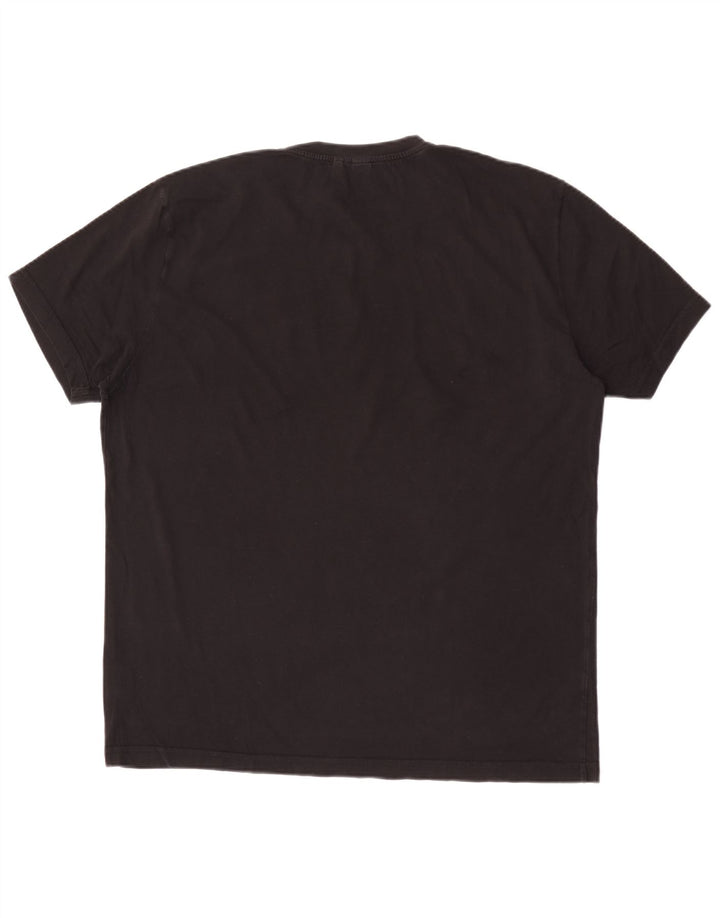 Camiseta gráfica masculina Aspesi Top XL algodão preto