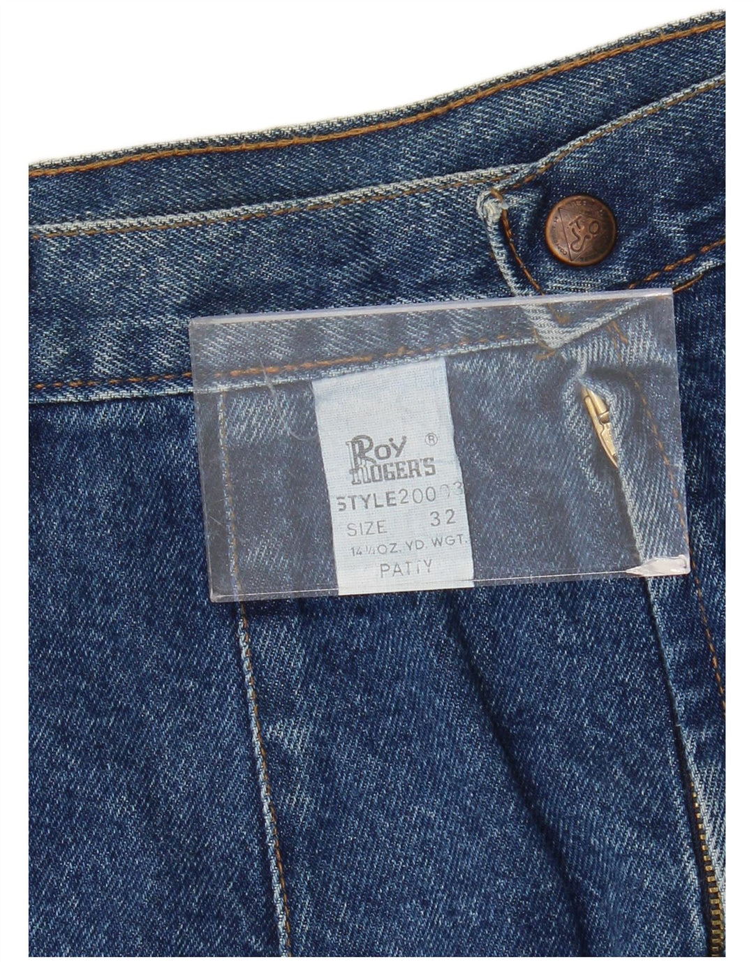 Saia jeans feminina ROY ROGERS W32 grande algodão azul