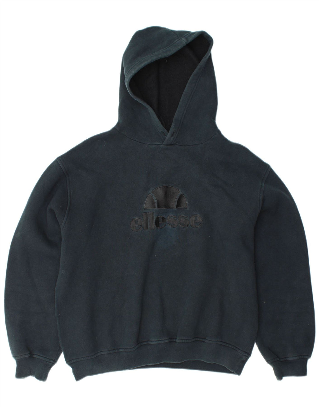 Jumper feminino com capuz gráfico ELLESSE Reino Unido 16 grande algodão azul marinho