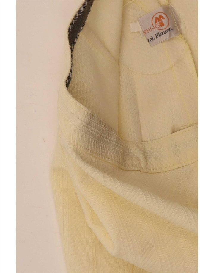 Shorts Chino Vintage Feminino Médio W30 Amarelo