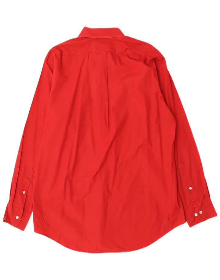 Camisa masculina Izod tamanho 16 grande algodão vermelho