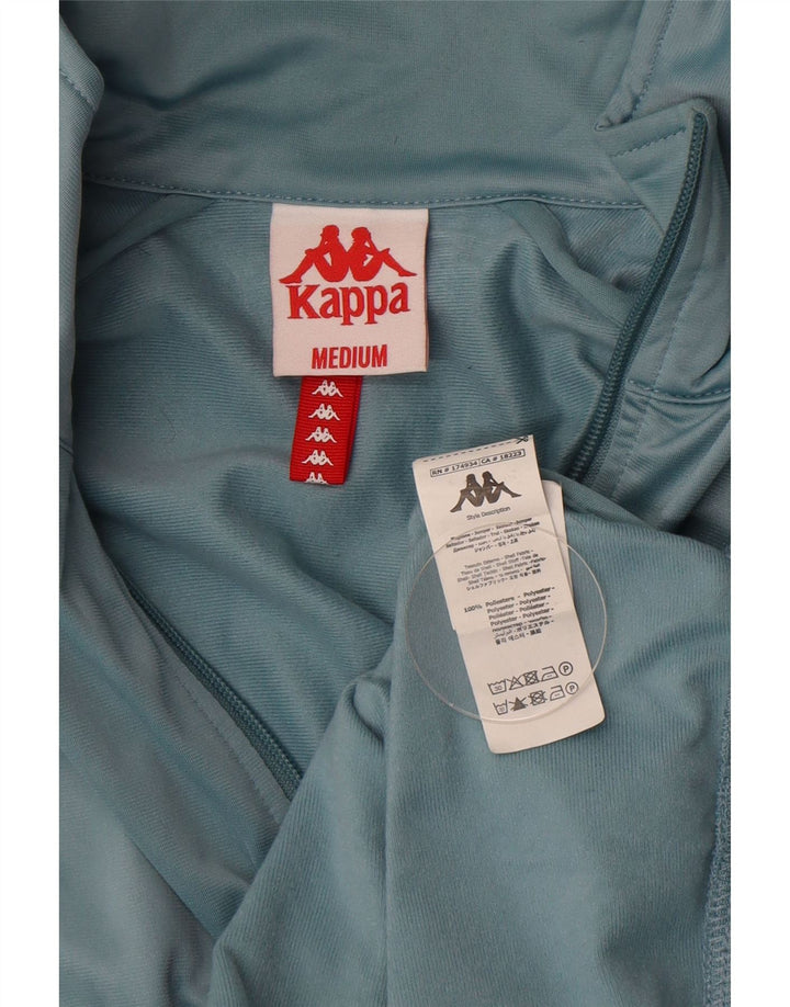 Kappa Mens Graphic Tracksuit Top Jacket Médio Azul Colourblock Poliéster