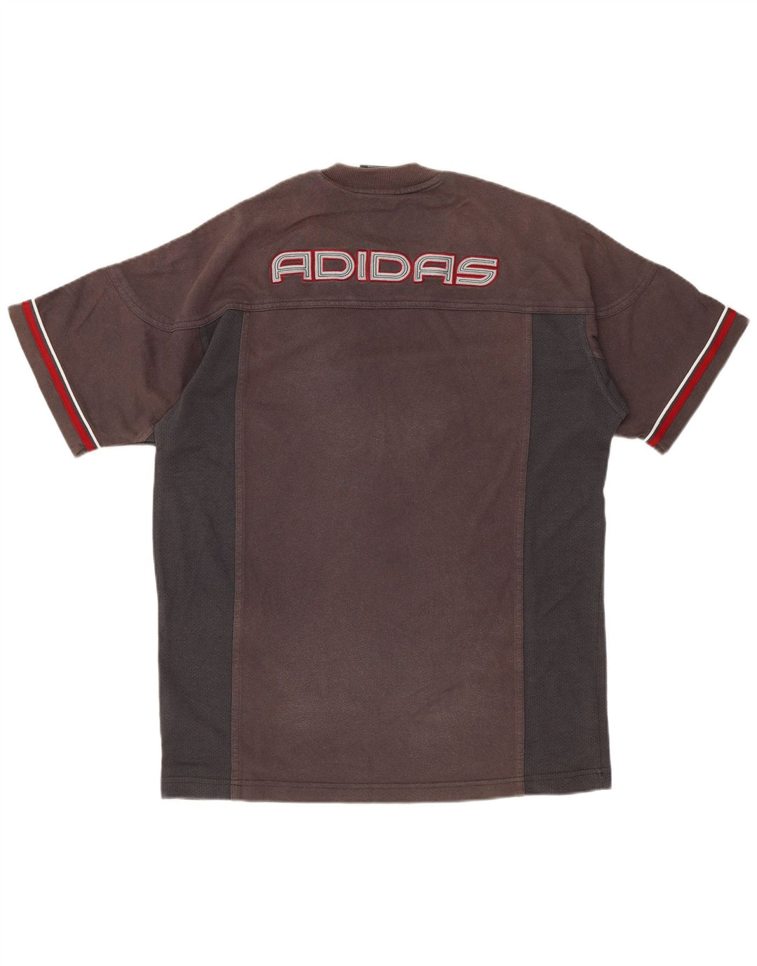 ADIDAS Mens Graphic T-Shirt Top XS Cinza Colourblock Algodão