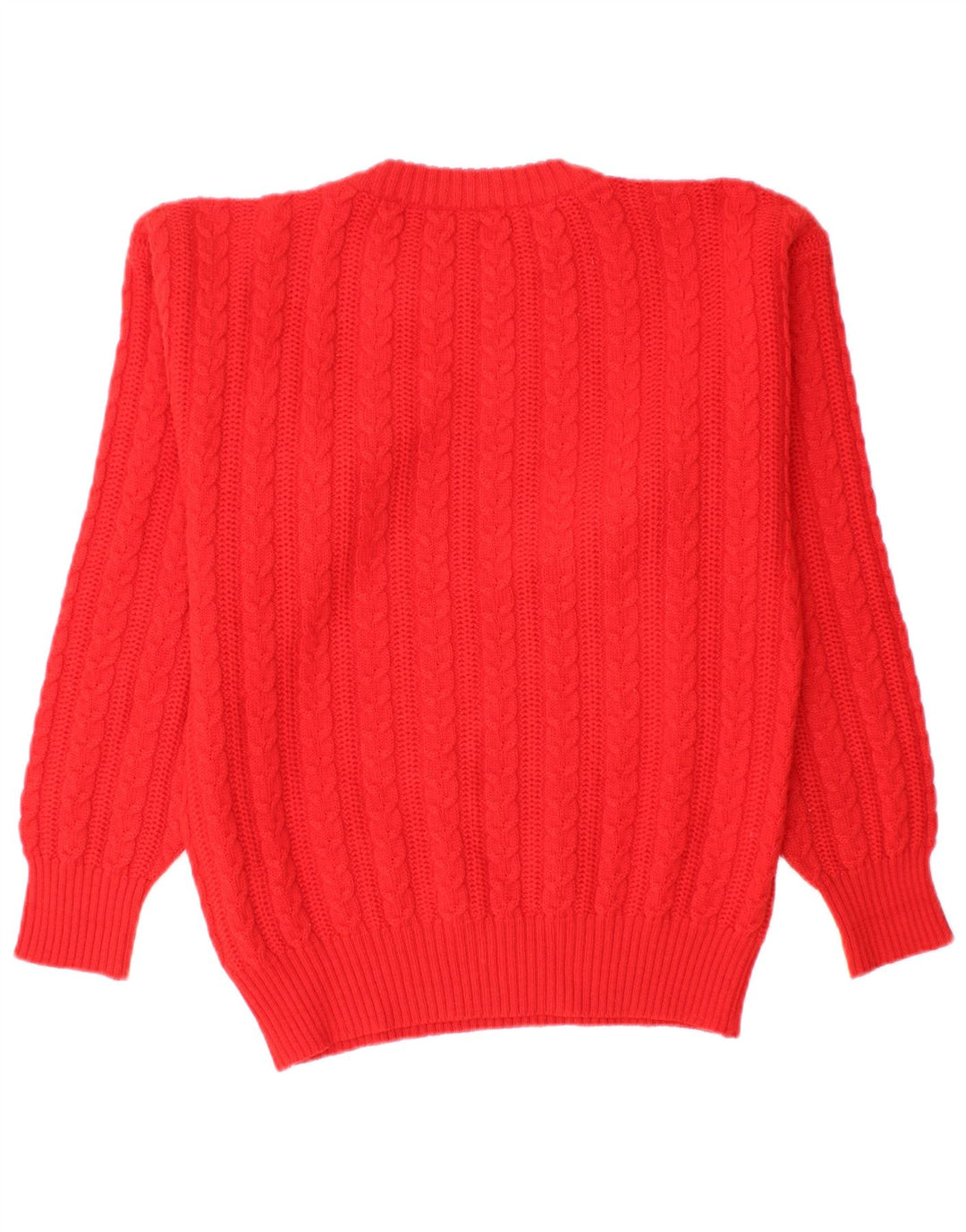 Suéter vintage masculino com gola redonda pequeno vermelho