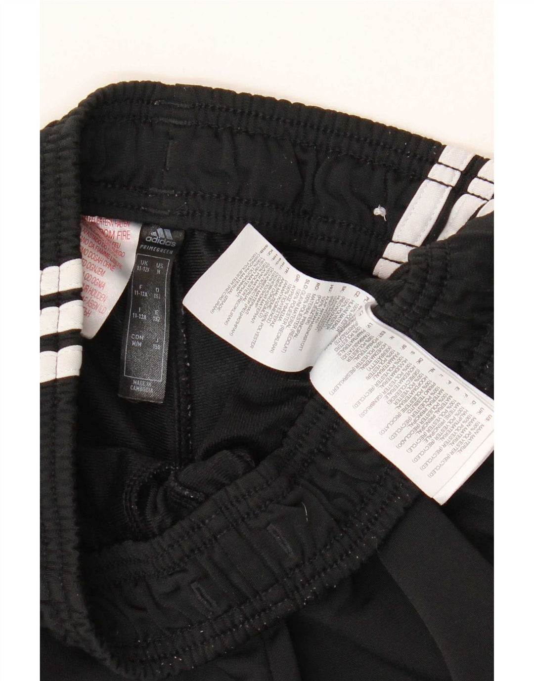 Calças de treino Adidas meninos 11-12 anos poliéster preto