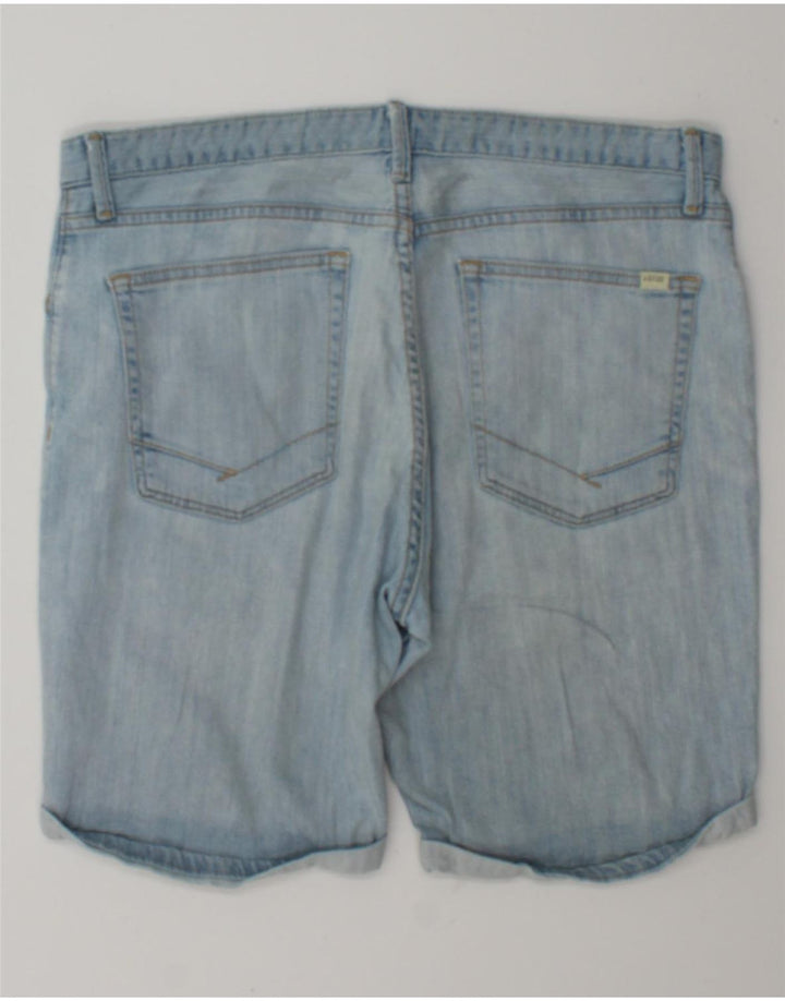 Shorts jeans masculino Vans W34 grande algodão azul