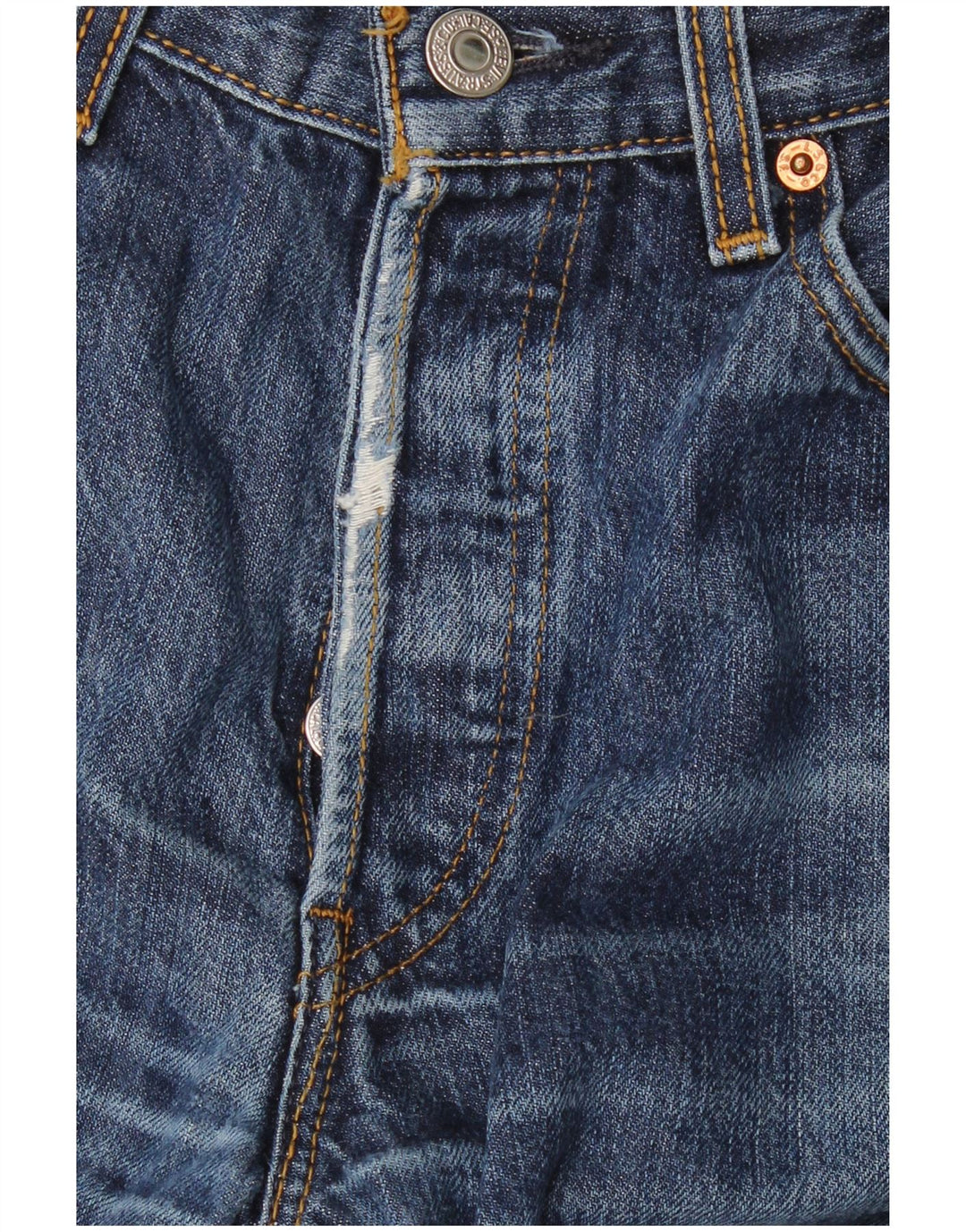 LEVI'S Masculino 501 Straight Jeans W29 L28 Azul