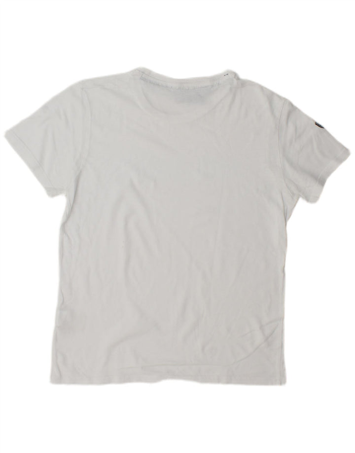 Camiseta masculina Superdry Top grande algodão branco