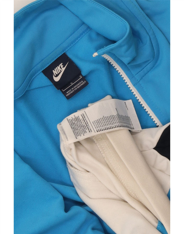 NIKE Mens Tracksuit Top Jacket Grande Azul Colourblock Poliéster
