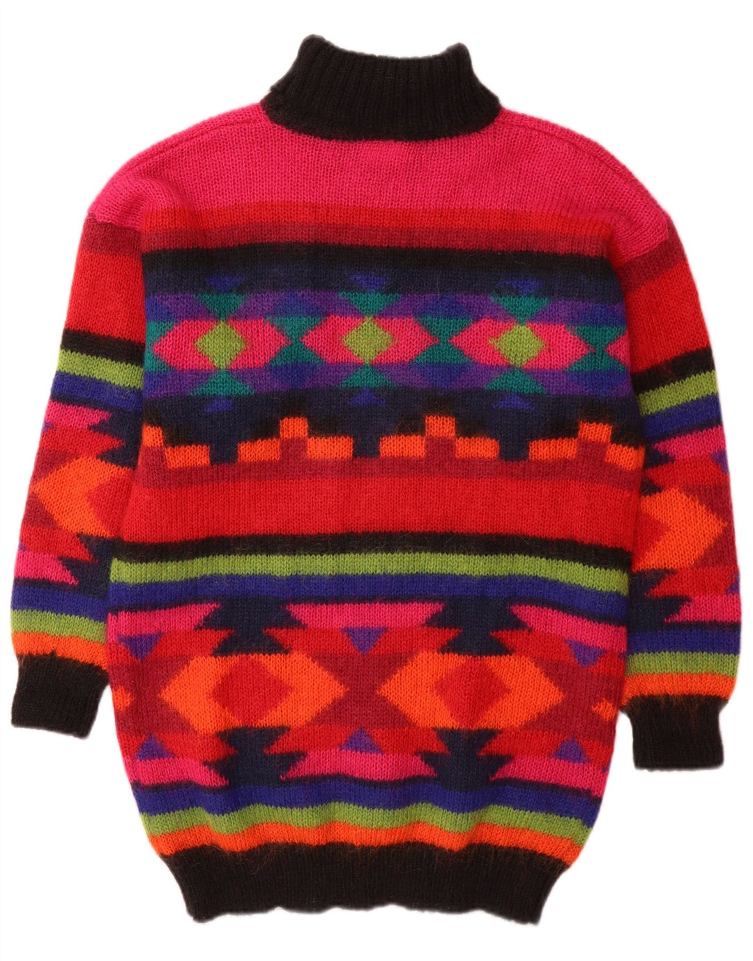 Suéter feminino BHS com gola redonda Reino Unido 10/12 médio multicolorido