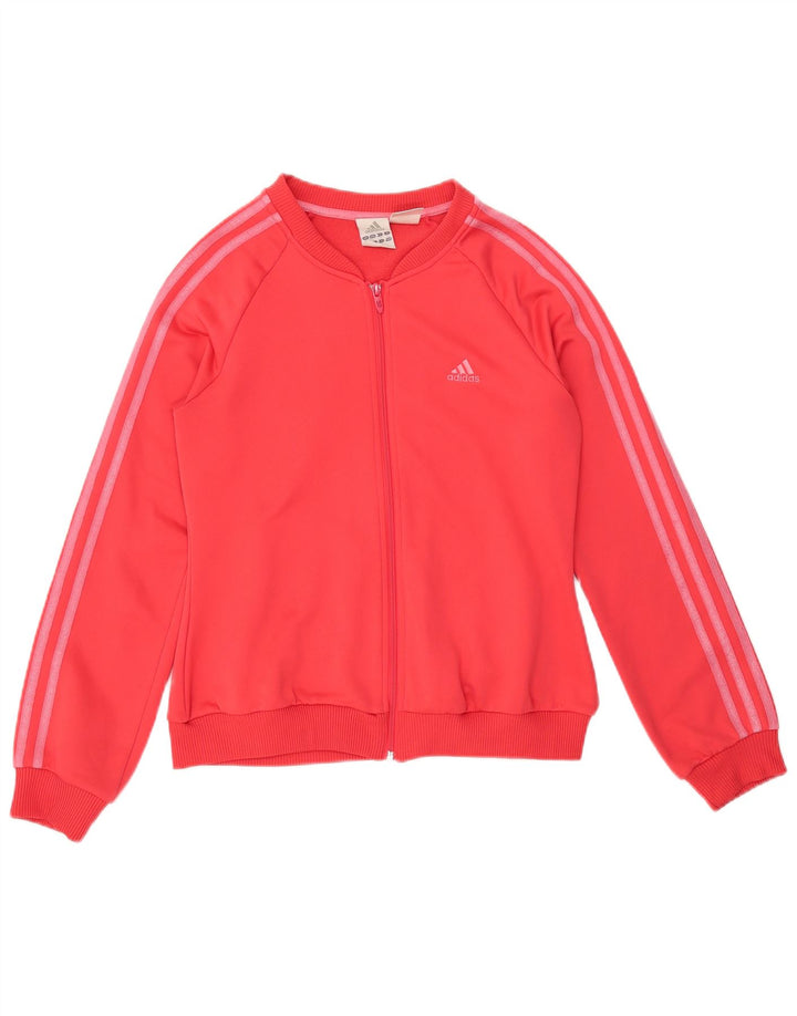 Jaqueta Adidas Feminina Graphic Tracksuit UK 12 Médio Algodão Rosa