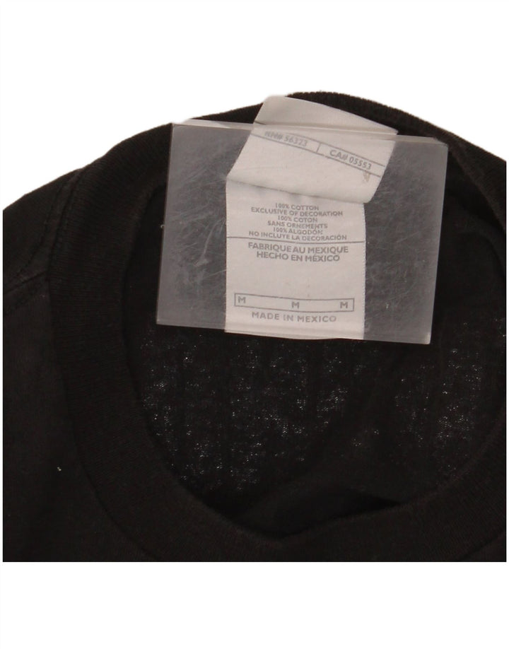 Camiseta gráfica masculina NIKE Top médio de algodão preto