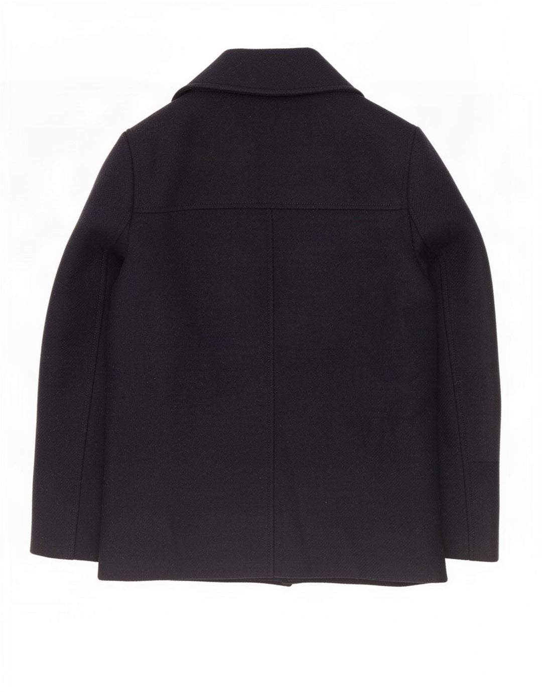 Casaco feminino John Lewis Pea Coat UK 8 pequeno lã azul marinho