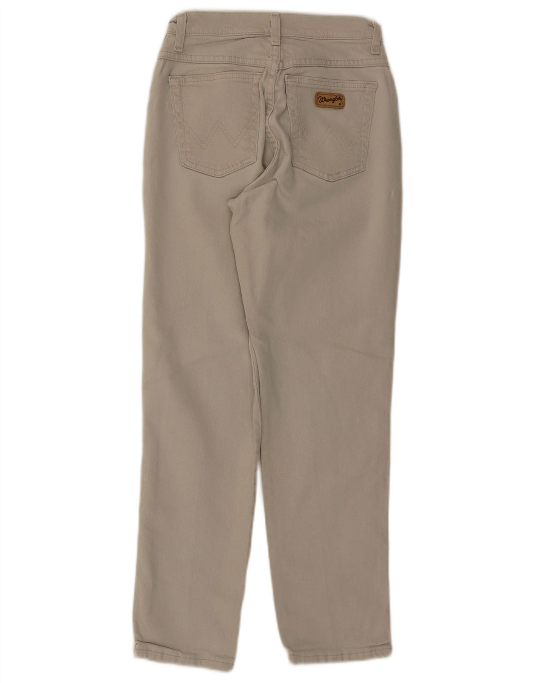Jeans cônicos femininos WRANGLER W24 L28 algodão bege