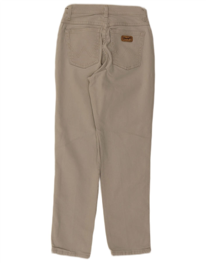Jeans cônicos femininos WRANGLER W24 L28 algodão bege