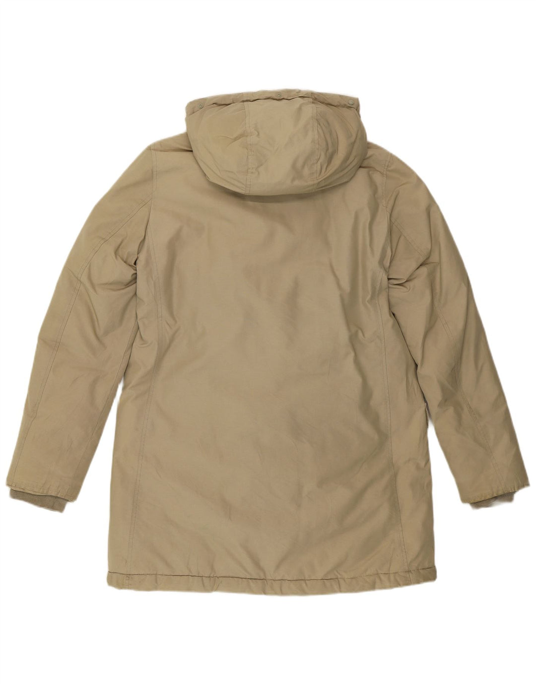 Jaqueta feminina acolchoada com capuz WOOLRICH Reino Unido 14 algodão verde médio