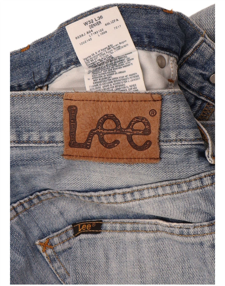 Lee Womens Denver Bootcut Jeans W32 L36 Azul Algodão