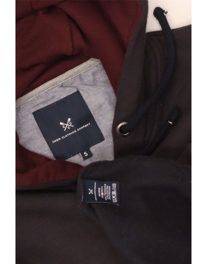Crew Clothing Mens Zip Hoodie Sweater Pequeno Poliéster Azul Marinho