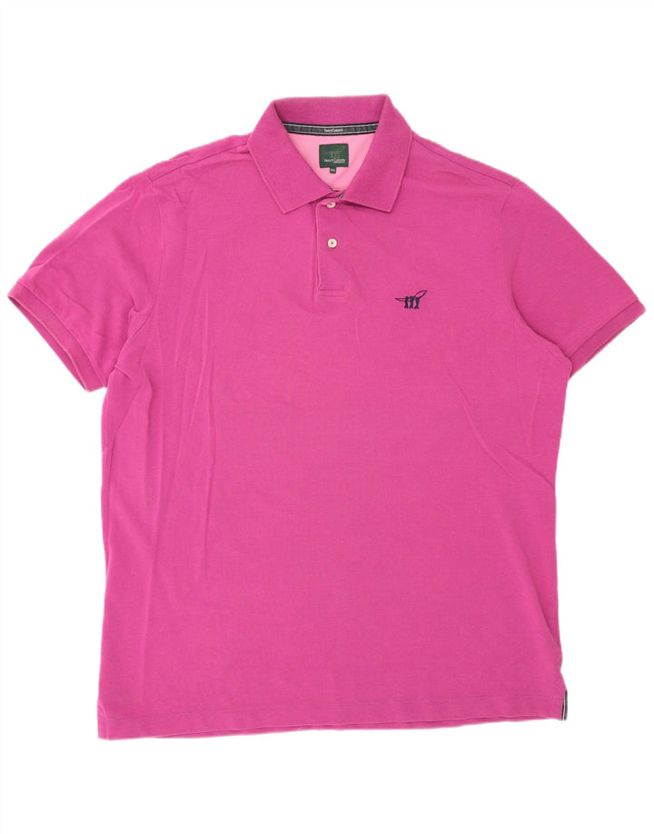 Camisa pólo masculina Henry Cottons 2XL rosa