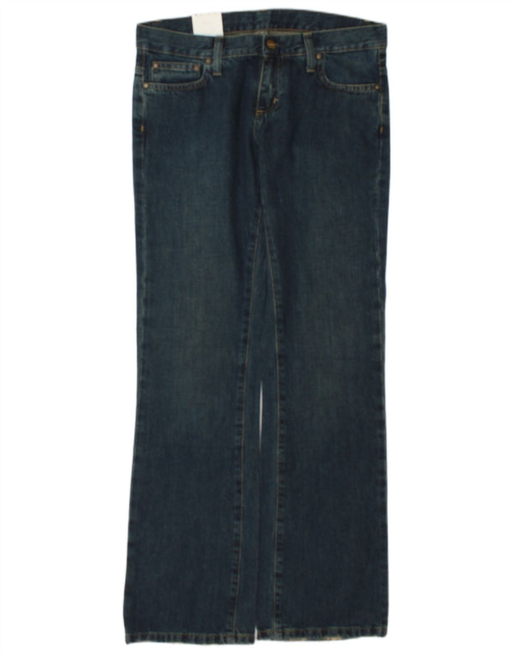 Carhartt feminino bootcut jeans W27 L32 algodão azul